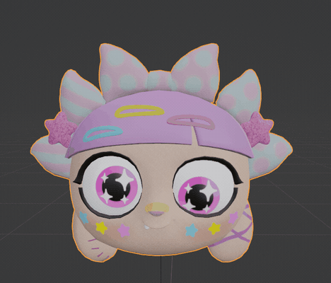 Doll character final facial shapes